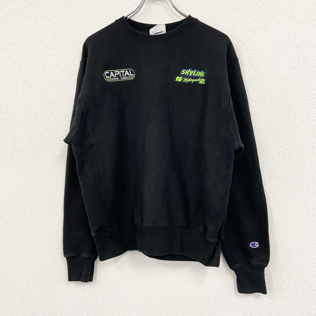 Champion　チャンピオン　リバースウィーブ　スウェット/トレーナー　黒　ブラック　Mサイズ　古着