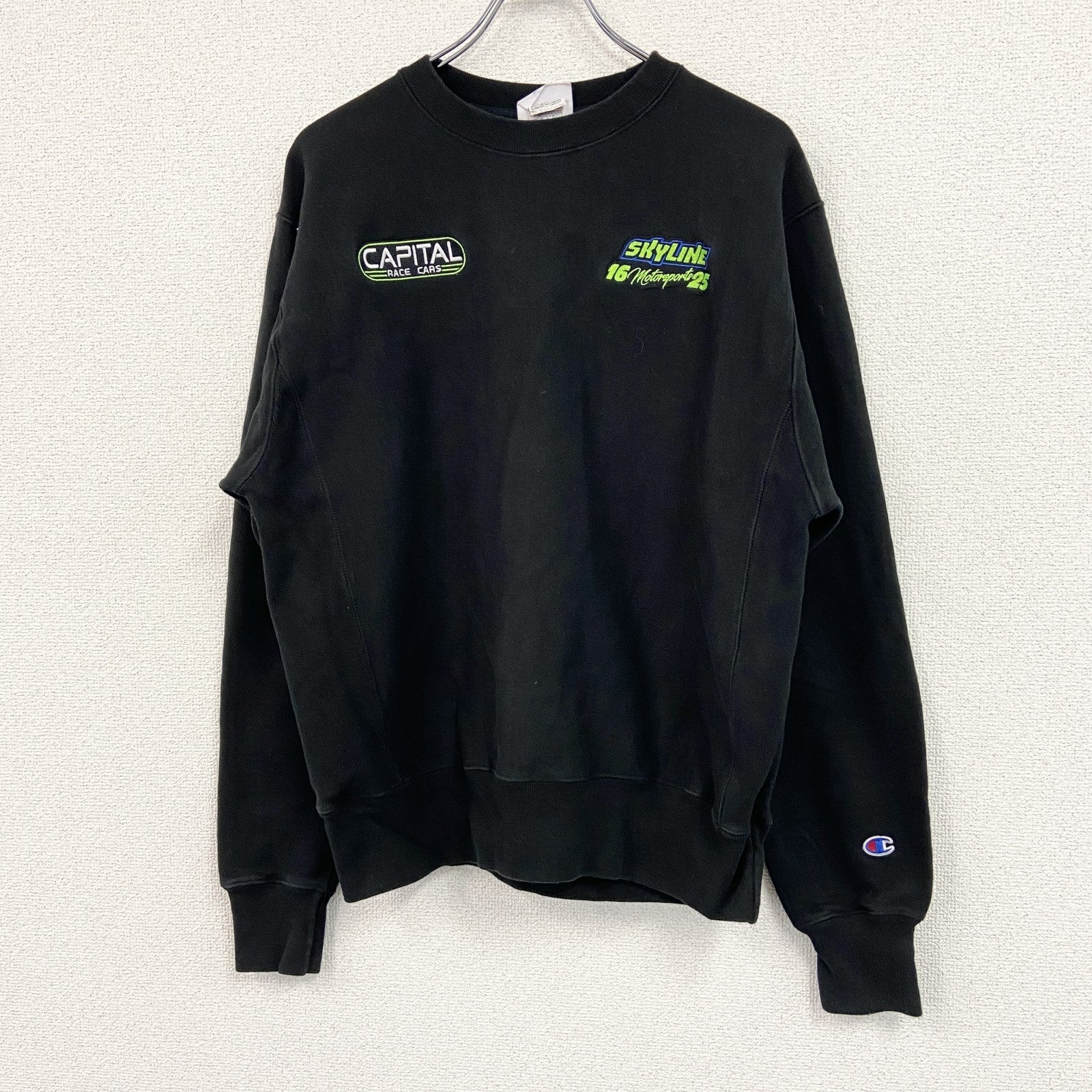 Champion　チャンピオン　リバースウィーブ　スウェット/トレーナー　黒　ブラック　Mサイズ　古着