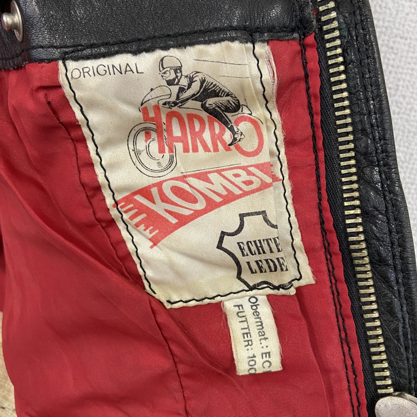 HARRO　レザージャケット　シングルライダースジャケット　2ストライプス　黒　ブラック