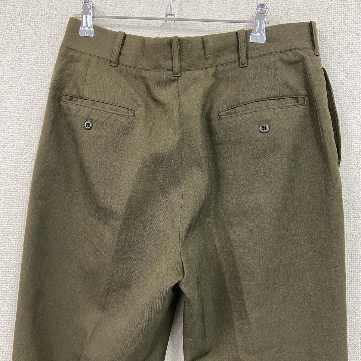 00s　DSCP　米軍　ミリタリーパンツ/スラックスパンツ　ヴィンテージ　ジップフライ　茶色　ブラウン　W34サイズ　古着