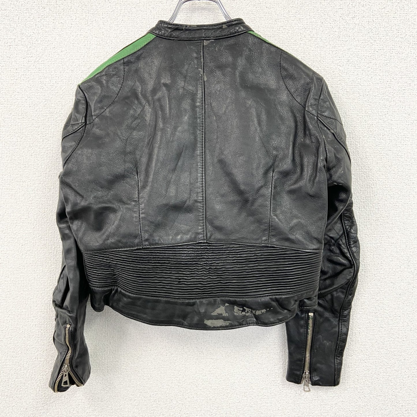 HARRO　レザージャケット　シングルライダースジャケット　2ストライプス　黒　ブラック