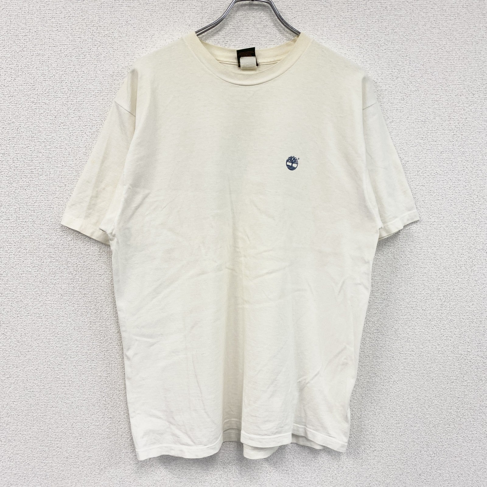 00s　Timberland　ティンバーランド　半袖プリントTシャツ　ヴィンテージ　白　ホワイト　Mサイズ　古着