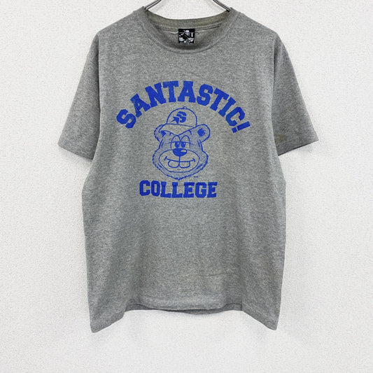 SANTASTIC!　サンタスティック　半袖プリントTシャツ　グレー　Lサイズ