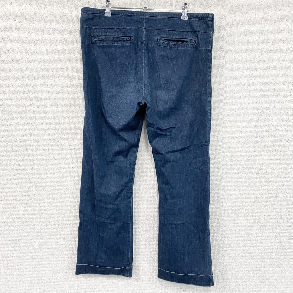 homspun　ホームスパン　デニムパンツ/ジーンズ　ブッシュパンツ　ボタンフライ　インディゴ　Mサイズ　古着