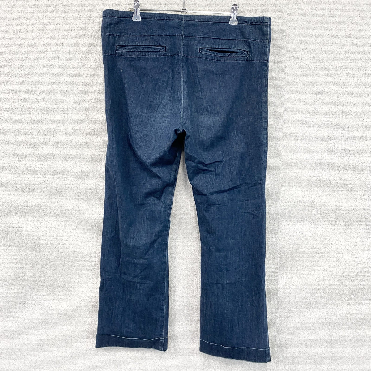homspun　ホームスパン　デニムパンツ/ジーンズ　ブッシュパンツ　ボタンフライ　インディゴ　Mサイズ　古着