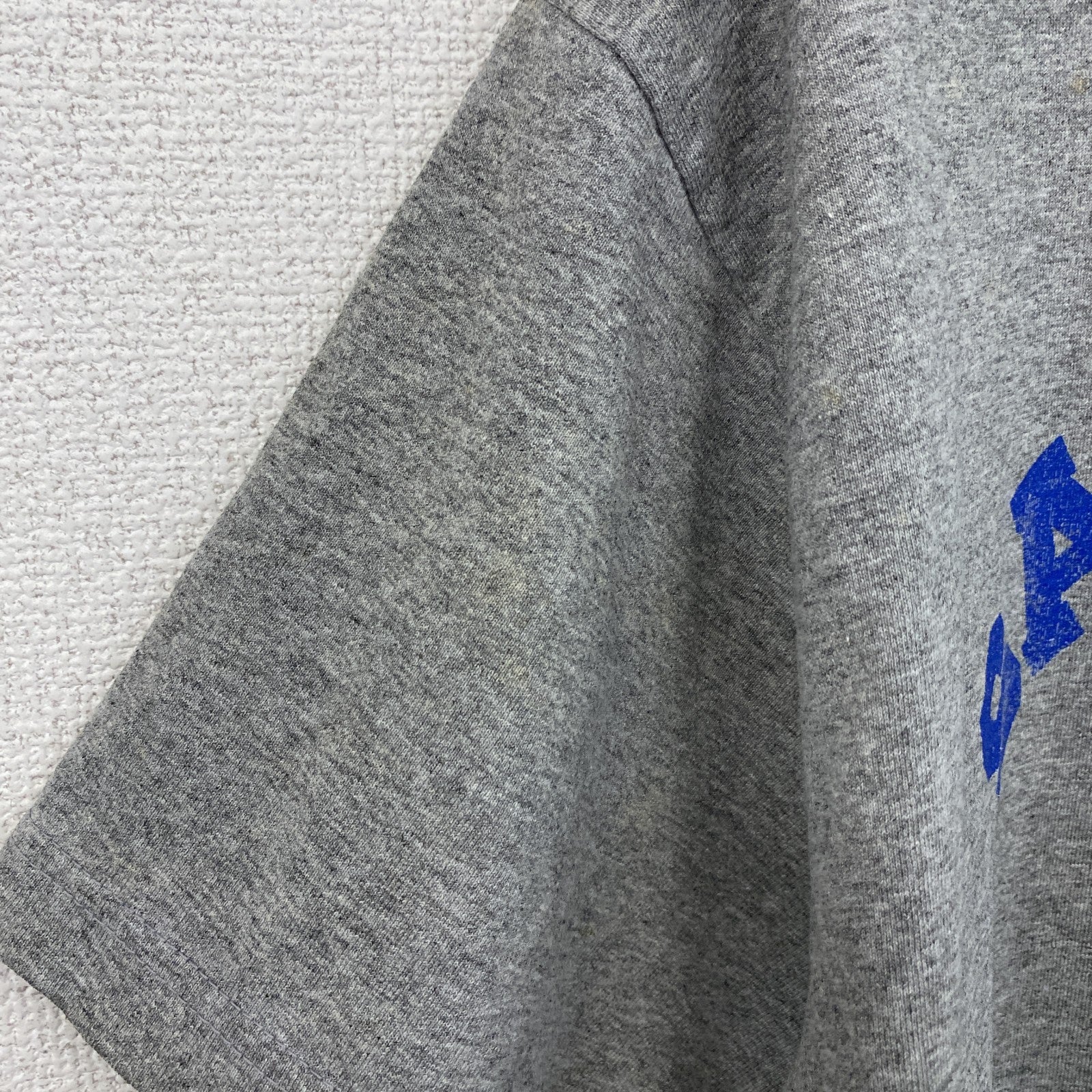 SANTASTIC!　サンタスティック　半袖プリントTシャツ　グレー　灰色　Lサイズ　古着