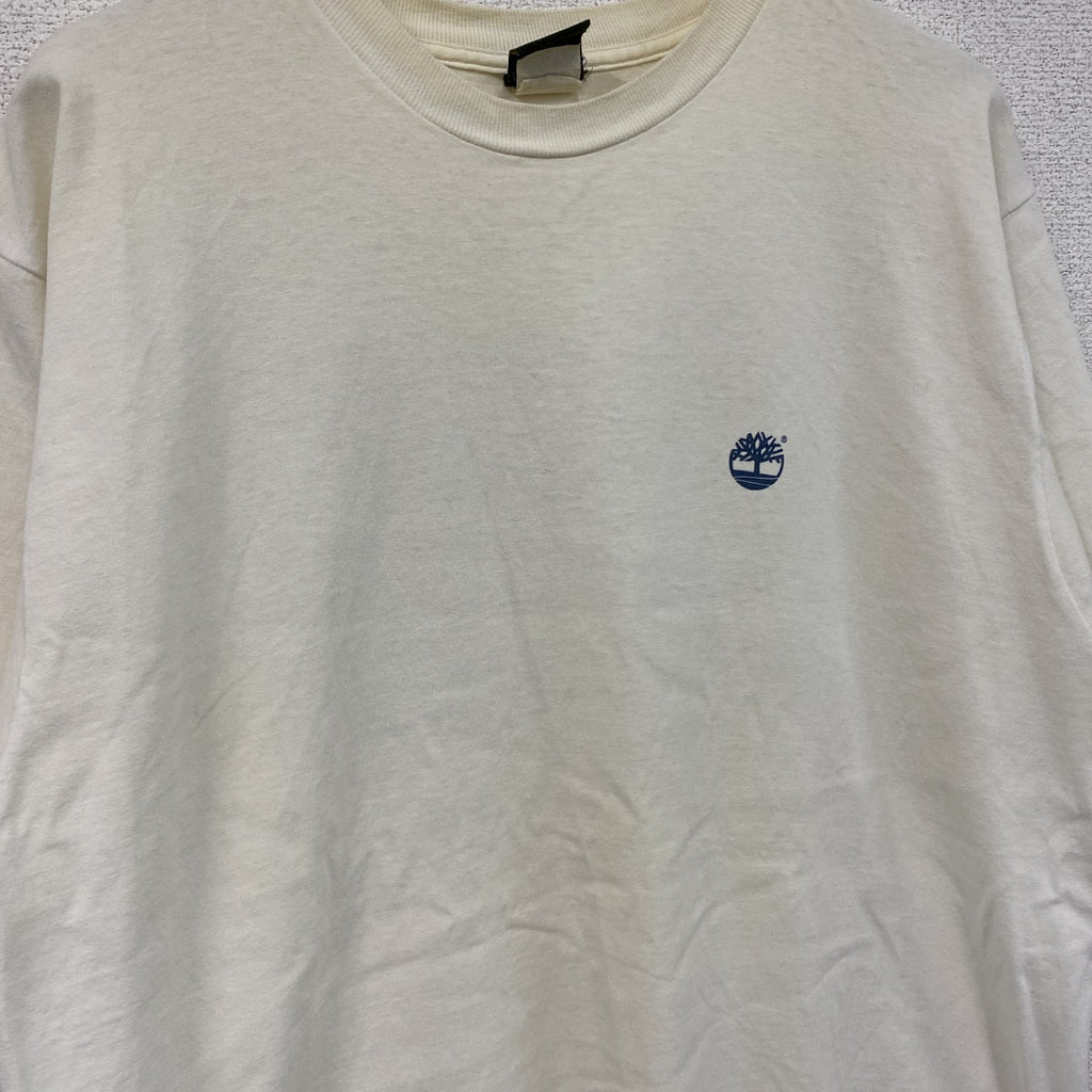 00s　Timberland　ティンバーランド　半袖プリントTシャツ　ヴィンテージ　白　ホワイト　Mサイズ　古着