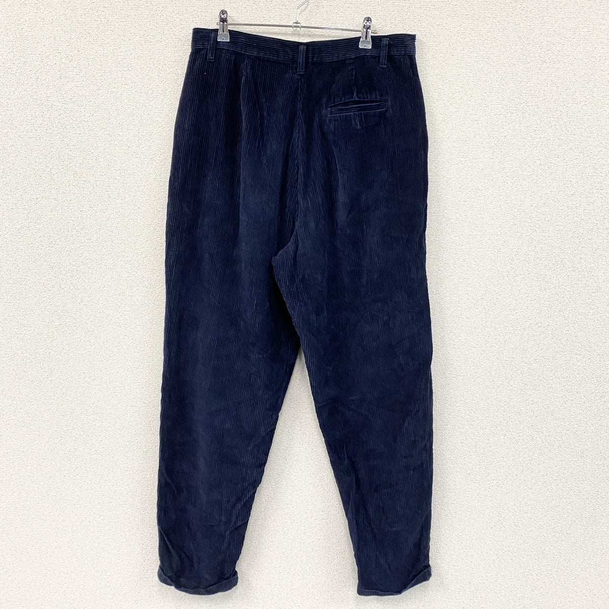～90s　Croft＆Barrow　クラフト＆バロウ　コーデュロイパンツ　紺　ネイビー　16LONGサイズ メンズ コットン 古着
