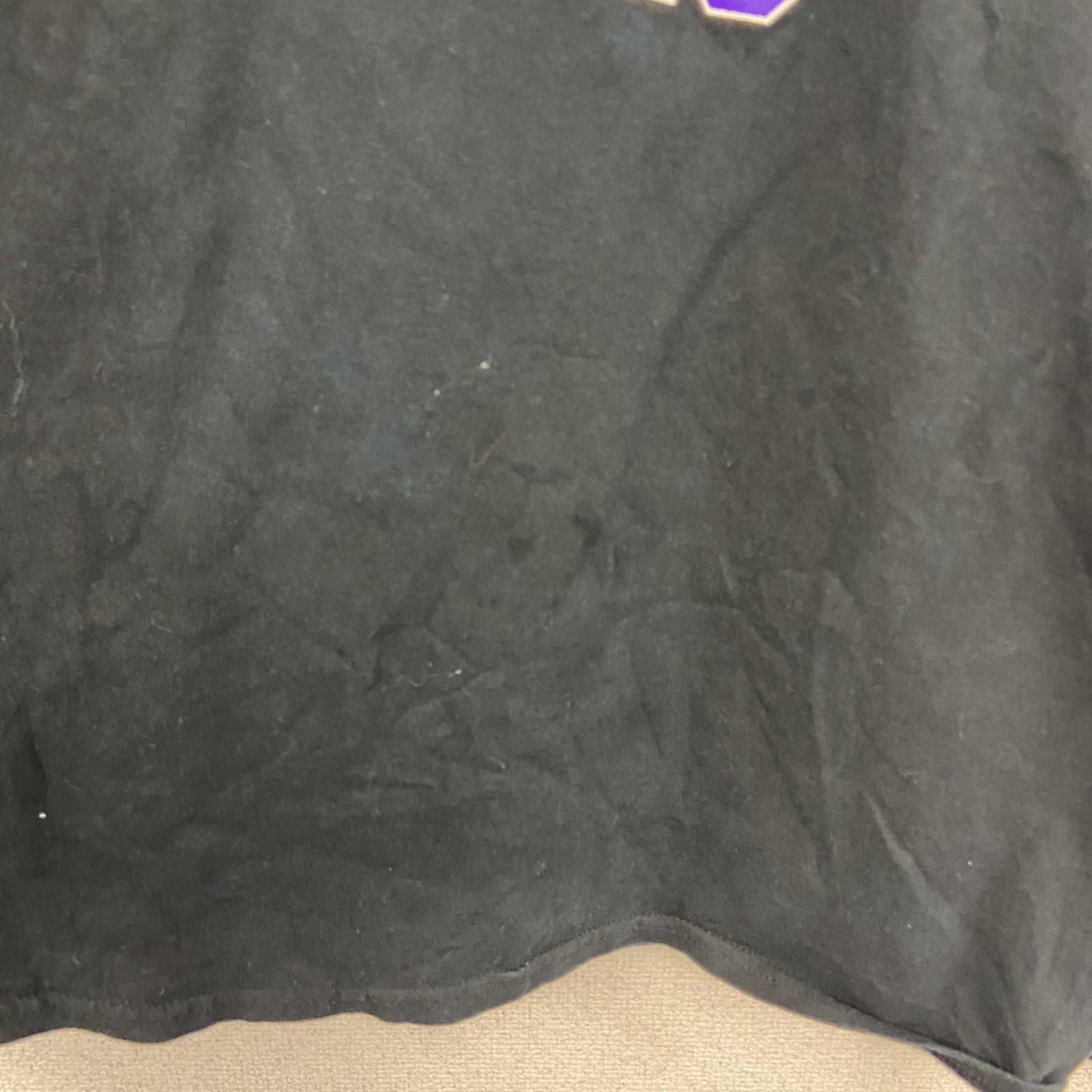 GILDAN　ギルダン　長袖Tシャツ/ロンT　フットボール　ミネソタ州　黒　ブラック　2XLサイズ　古着