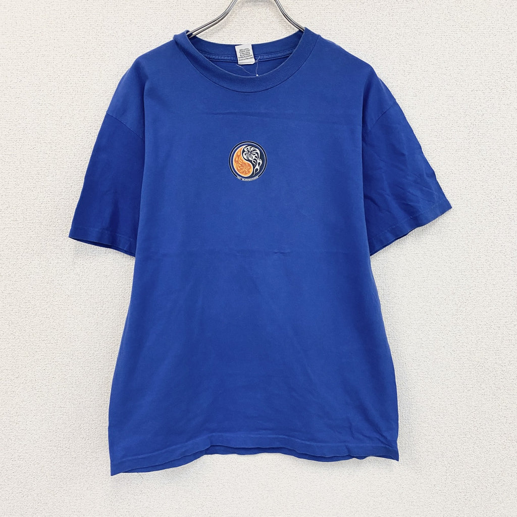 00s　T＆C Surf Designs　タウン＆カントリー　半袖プリントTシャツ　ヴィンテージ　ブルー　Lサイズ　古着