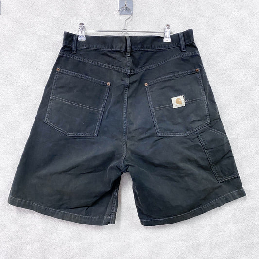 Carhartt　カーハート　ダックショーツ　ブラックデニムハーフパンツ/ショートパンツ　ブラック　W86サイズ　