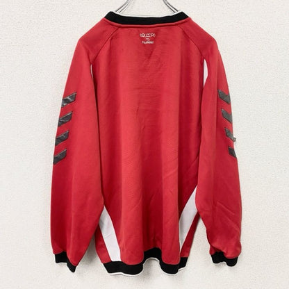 hummel　ヒュンメル　ゲームシャツ　長袖カットソー　赤　レッド　Oサイズ