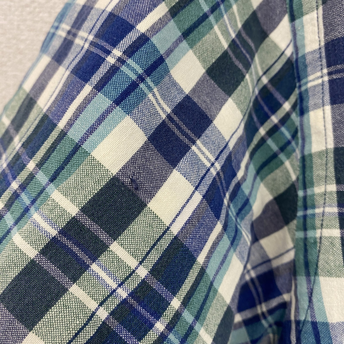 90s　Eddie Bauer　エディーバウアー　半袖ボタンダウンシャツ　チェック柄　マルチカラー　Sサイズ　　ヴィンテージ　古着