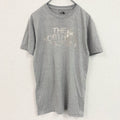 THE NORTH FACE　ザノースフェイス　半袖ロゴプリントTシャツ　霜降りグレー　Sサイズ　古着