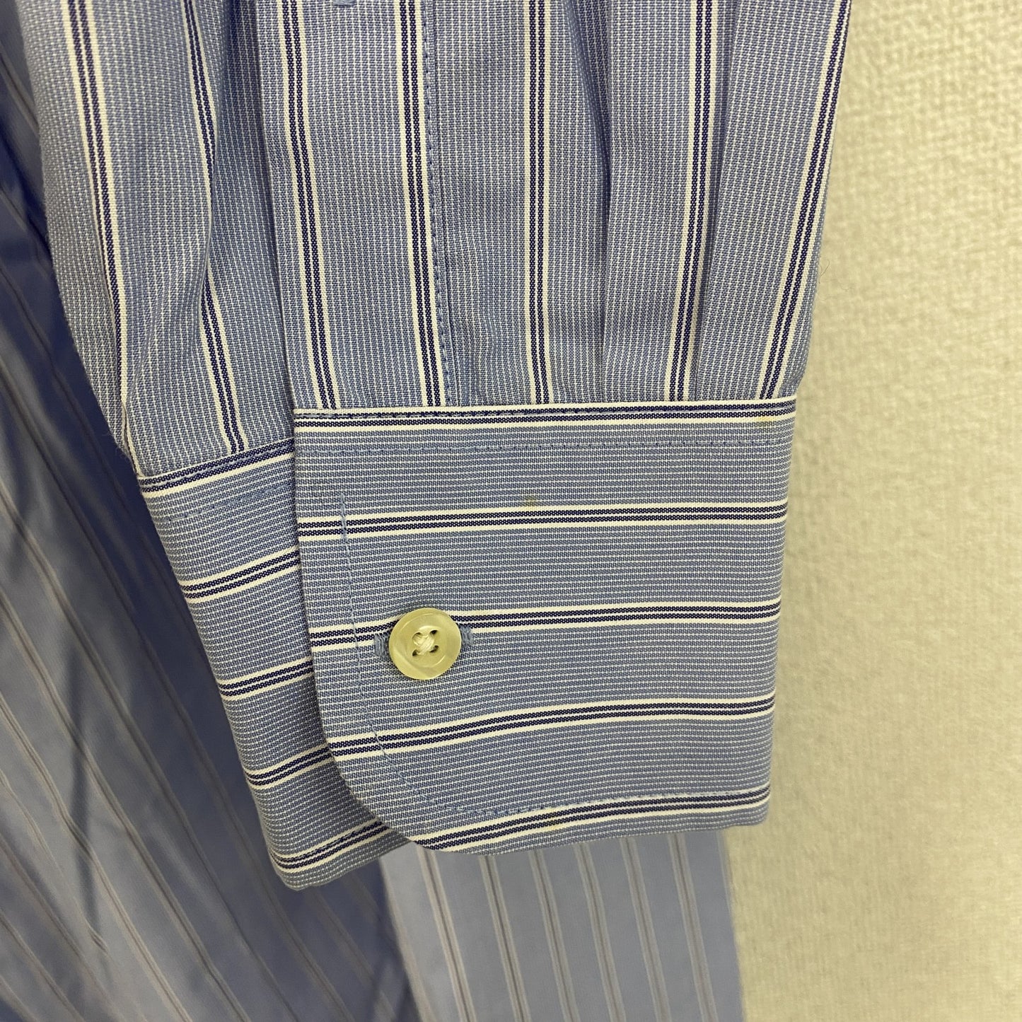 CHAPS　チャップス　Ralph Lauren　ラルフローレン　長袖シャツ　ストライプ　水色　ライトブルー　Lサイズ