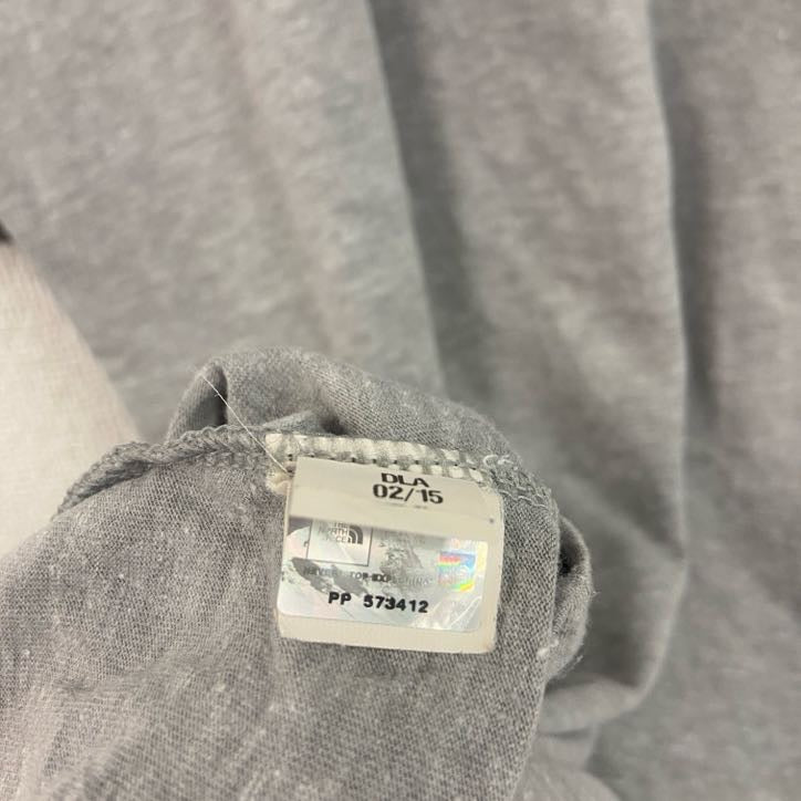 THE NORTH FACE　ザノースフェイス　半袖ロゴプリントTシャツ　霜降りグレー　Sサイズ　古着