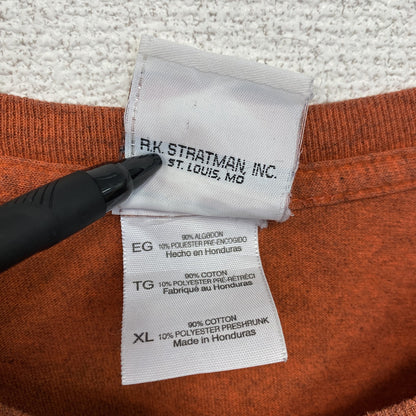 HARLEY DAVIDSON　ハーレーダビッドソン　半袖プリントTシャツ　オレンジ　XLサイズ