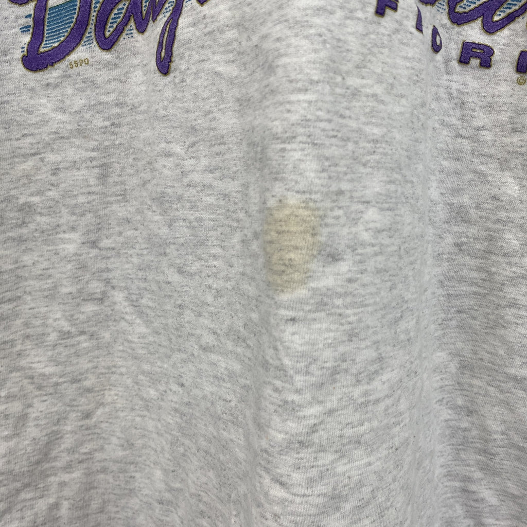 90s　Center Cut　半袖プリントTシャツ　シングルステッチ　ヴィンテージ　グレー　灰色　XLサイズ　古着