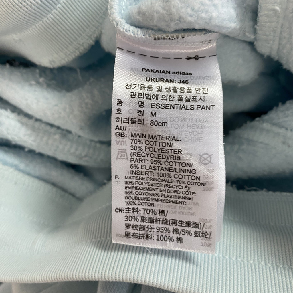 adidas　アディダス　スウェットパンツ　トレフォイルロゴ　水色　ライトブルー　Mサイズ　古着