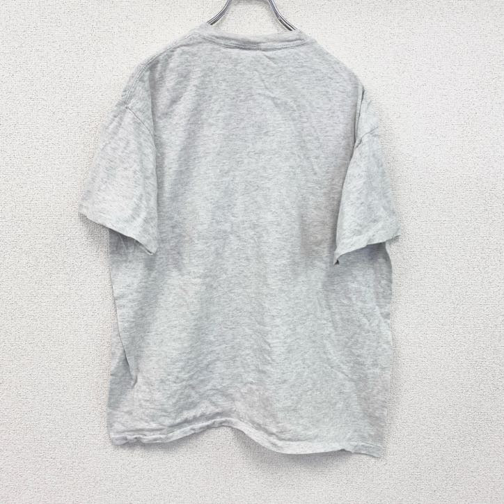 90s　Center Cut　半袖プリントTシャツ　シングルステッチ　ヴィンテージ　グレー　灰色　XLサイズ　古着