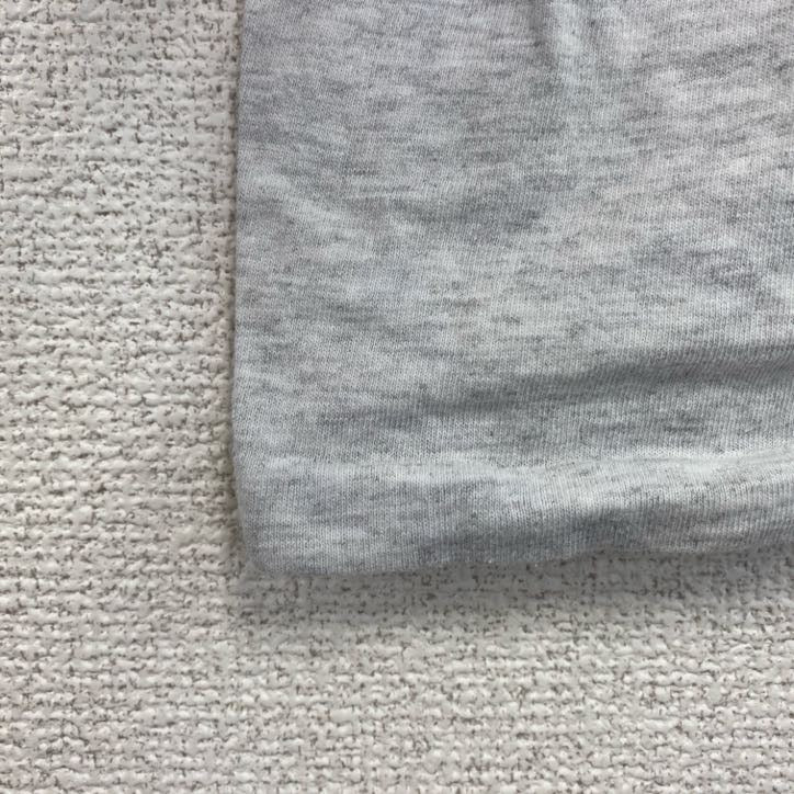 90s　Center Cut　半袖プリントTシャツ　シングルステッチ　ヴィンテージ　グレー　灰色　XLサイズ　古着