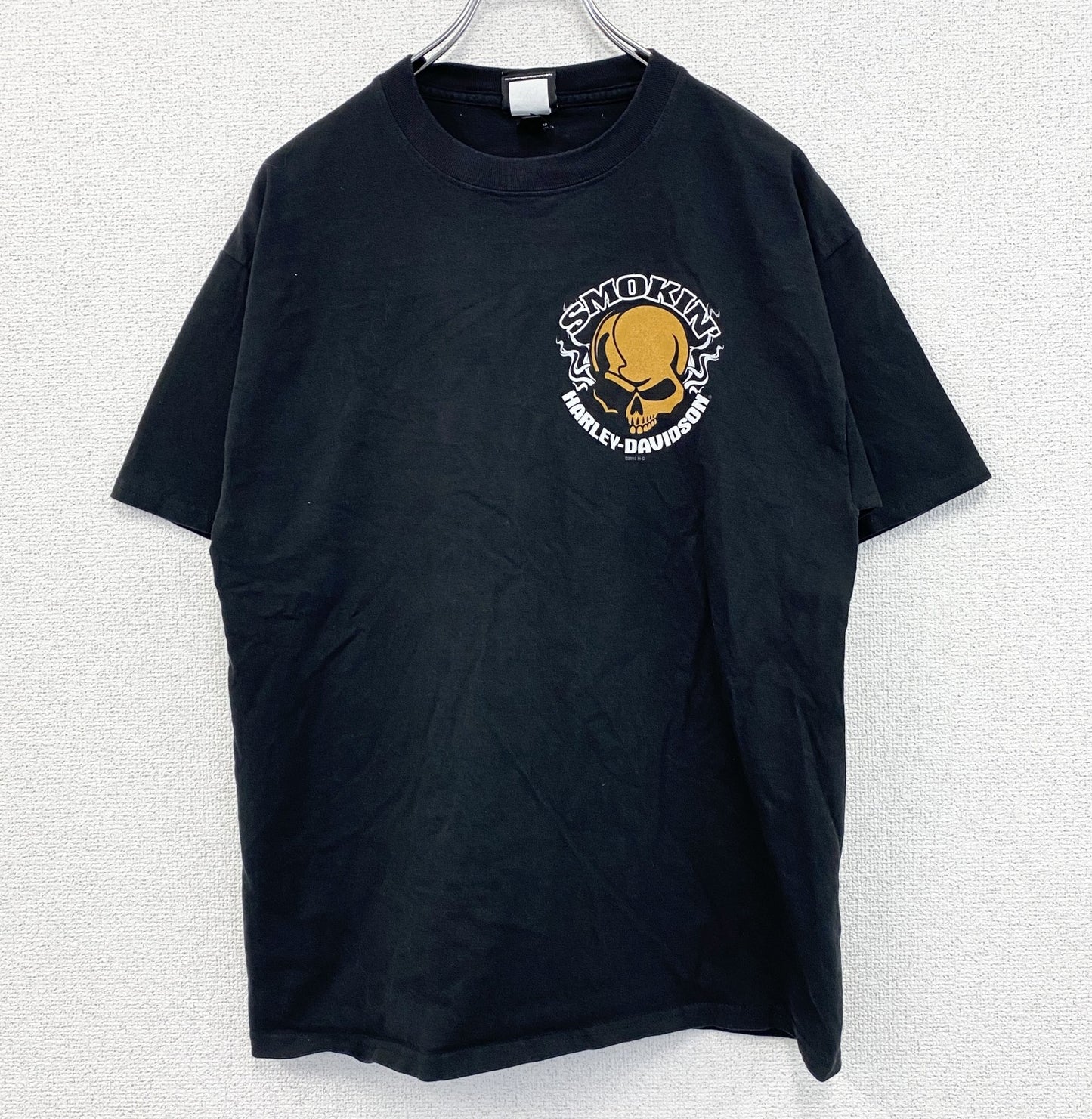 HARLEY DAVIDSON　ハーレーダビッドソン　半袖プリントTシャツ　黒　ブラック　Mサイズ