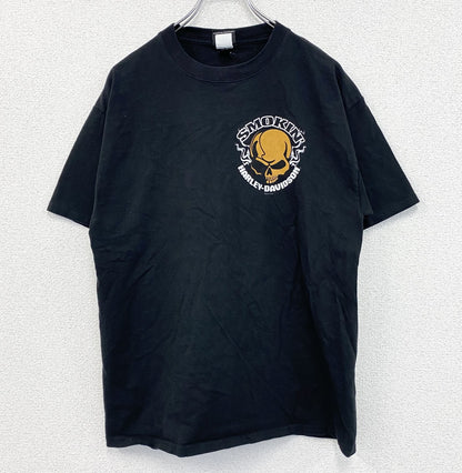 HARLEY DAVIDSON　ハーレーダビッドソン　半袖プリントTシャツ　黒　ブラック　Mサイズ