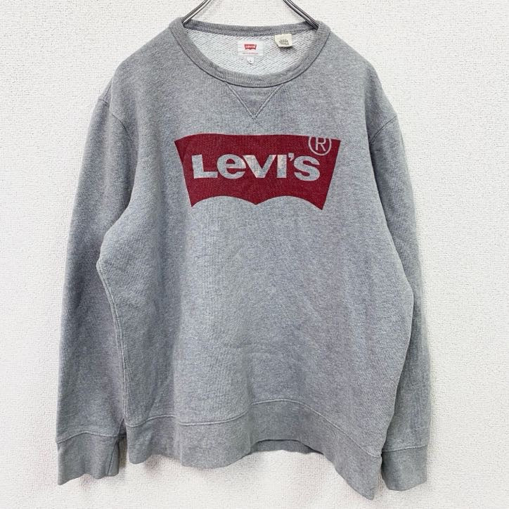 Levi’s　リーバイス　スウェット/トレーナー　前V　グレー　灰色　Lサイズ　古着