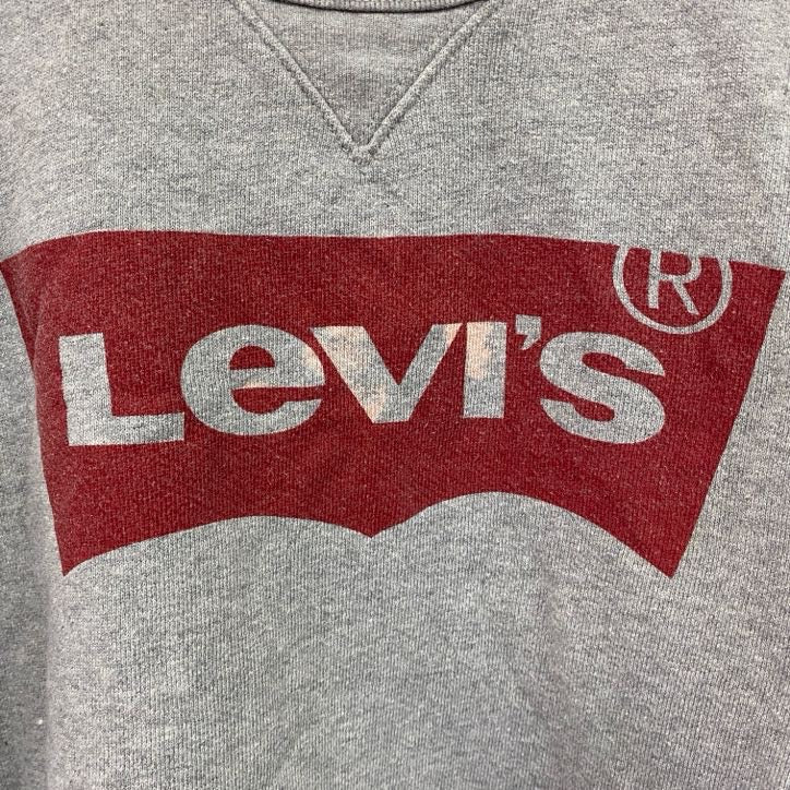 Levi’s　リーバイス　スウェット/トレーナー　前V　グレー　灰色　Lサイズ　古着