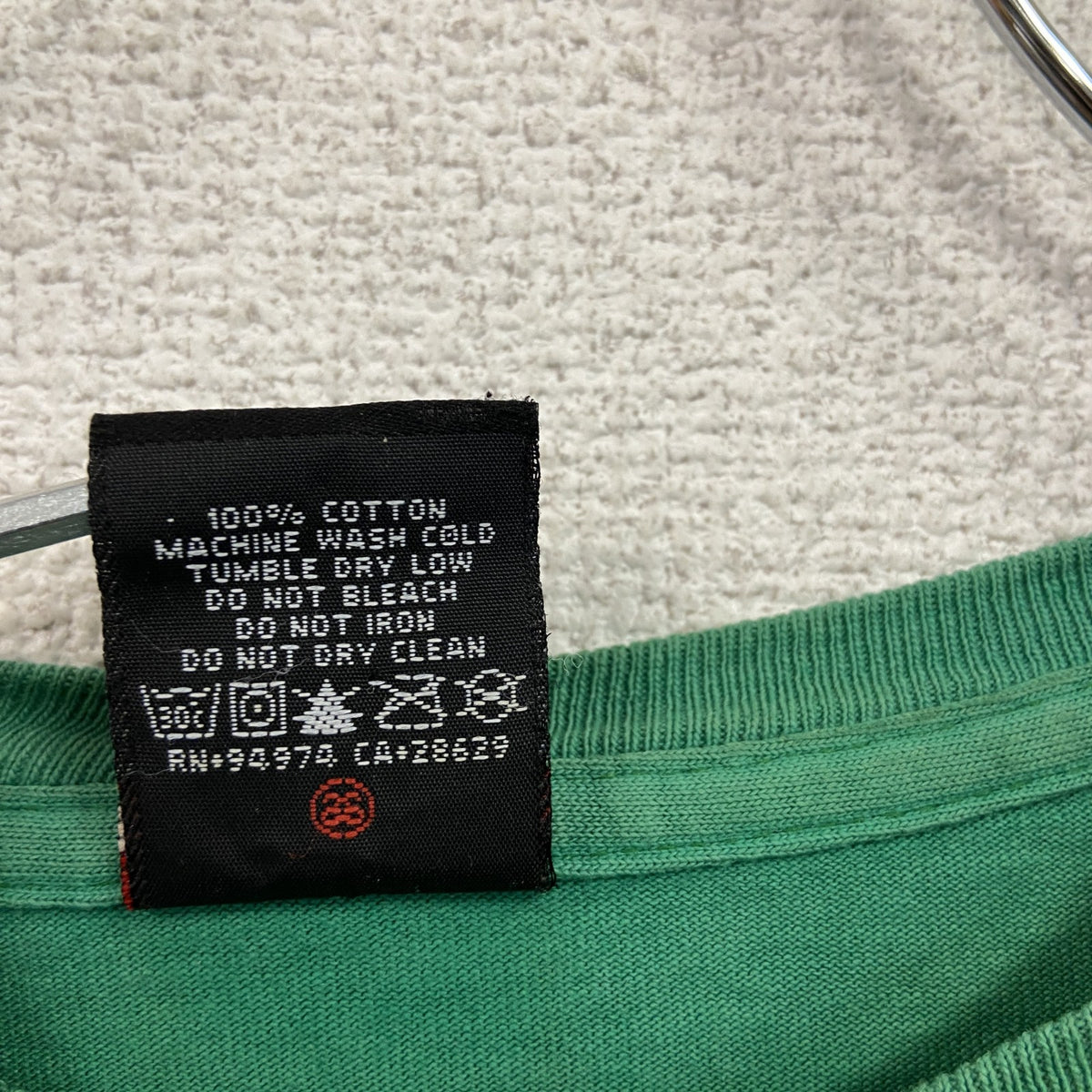 00s　STUSSY　ステューシー　長袖プリントTシャツ/ロンT　ヴィンテージ　緑　グリーン　Mサイズ　古着