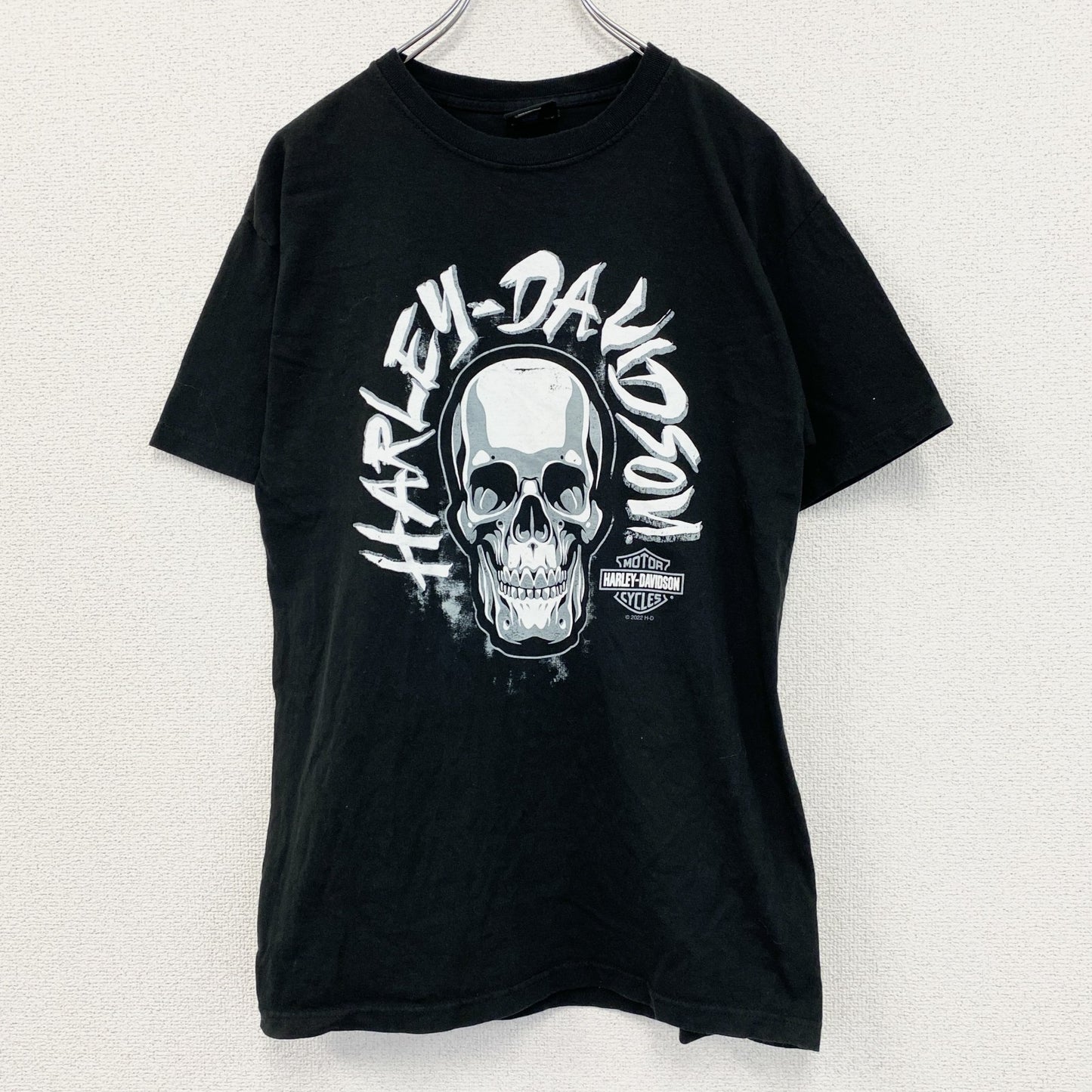 HARLEY DAVIDSON　ハーレーダビッドソン　半袖プリントTシャツ　黒　ブラック　Mサイズ