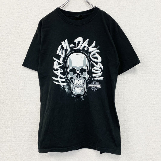 HARLEY DAVIDSON　ハーレーダビッドソン　半袖プリントTシャツ　黒　ブラック　Mサイズ
