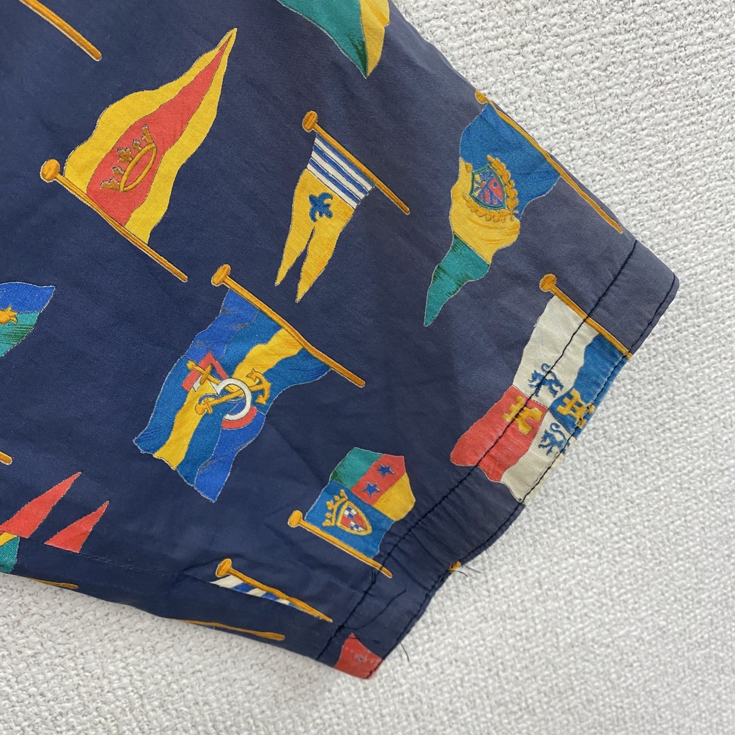 DAKS　ダックス　半袖フルジップパーカー　紺　ネイビー　Lサイズ