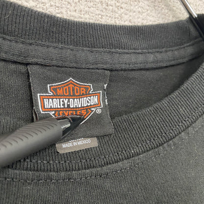 HARLEY DAVIDSON　ハーレーダビッドソン　半袖プリントTシャツ　黒　ブラック　Mサイズ