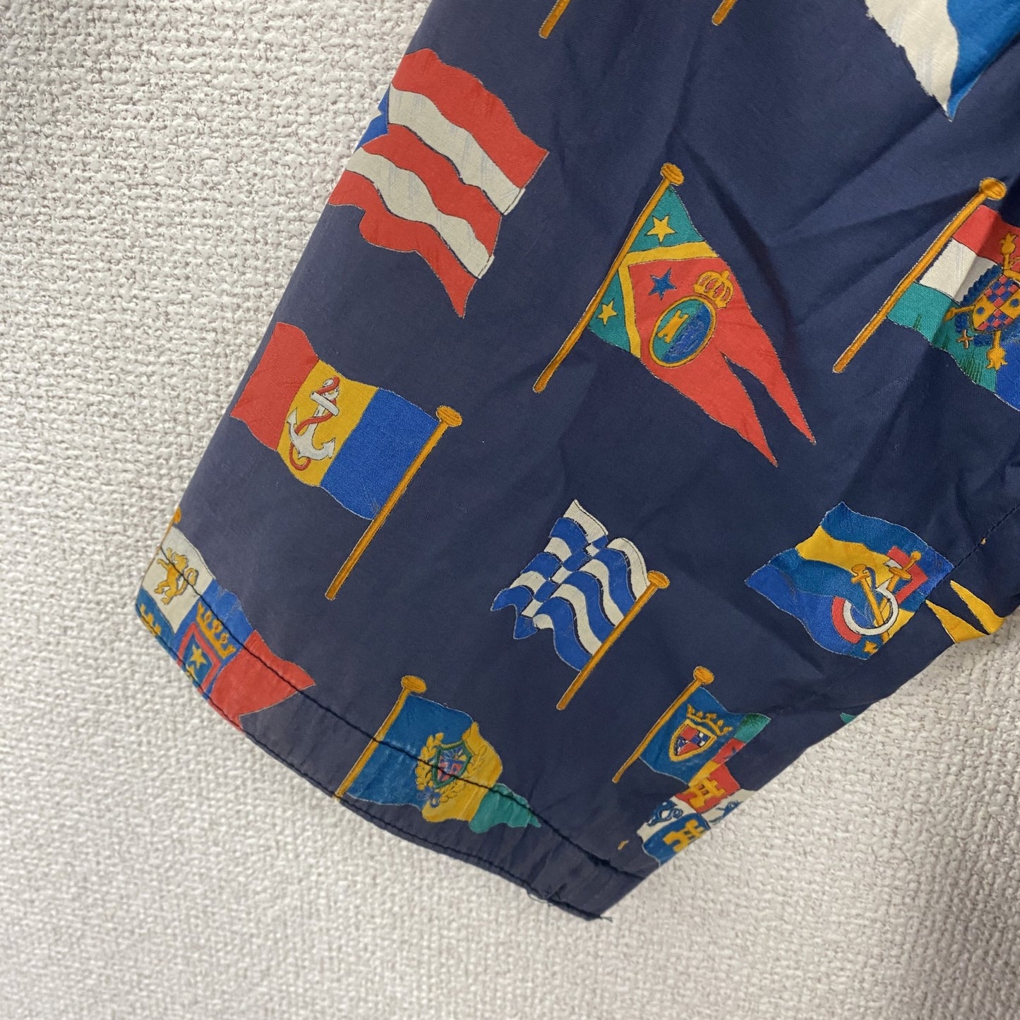 DAKS　ダックス　半袖フルジップパーカー　紺　ネイビー　Lサイズ