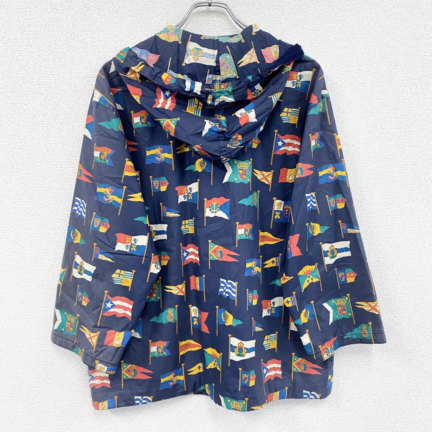 DAKS　ダックス　半袖フルジップパーカー　紺　ネイビー　Lサイズ