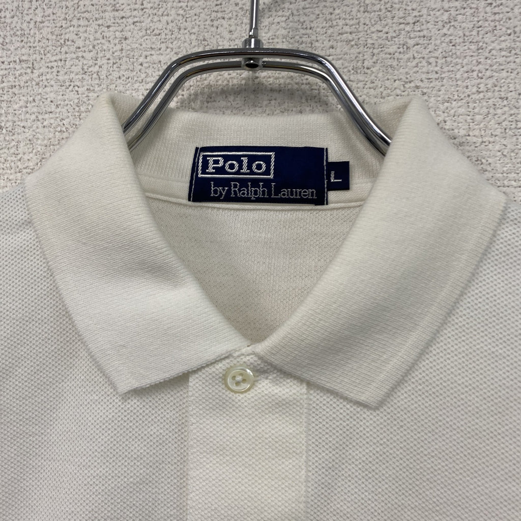 Polo by Ralph Lauren　ポロラルフローレン　長袖ポロシャツ　タグ付き　白　ホワイト　Lサイズ