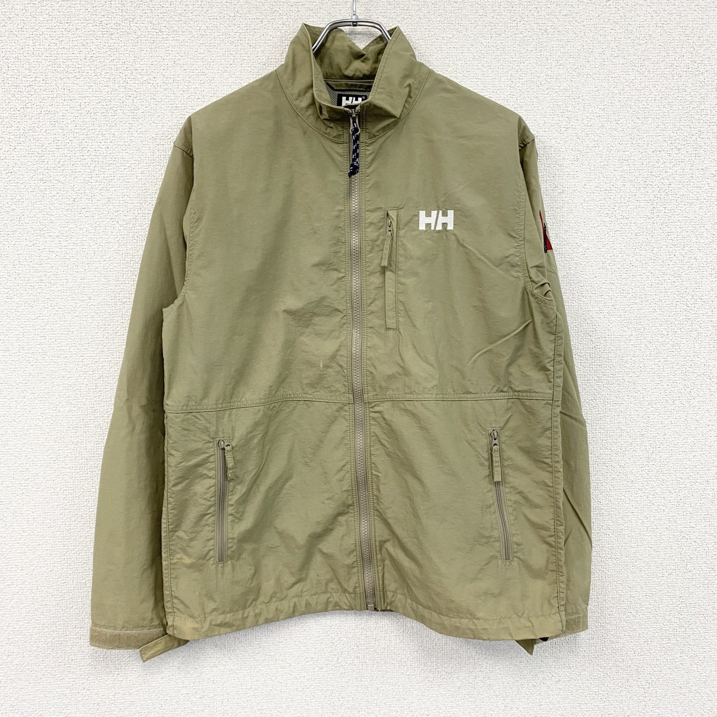 HELLY HANSENN　ヘリーハンセン　ナイロンジャケット　カーキ