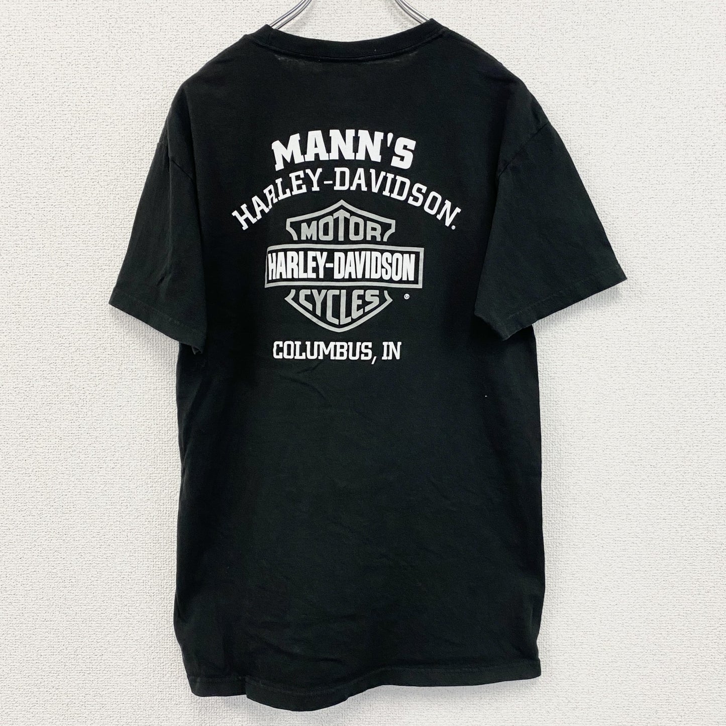 HARLEY DAVIDSON　ハーレーダビッドソン　半袖プリントTシャツ　黒　ブラック　Mサイズ