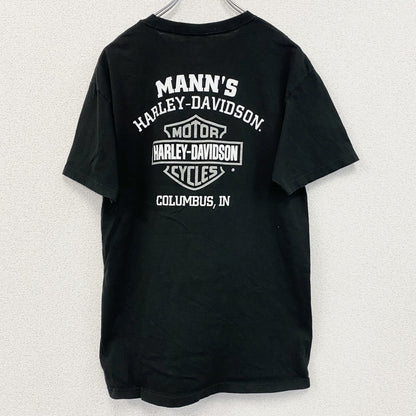 HARLEY DAVIDSON　ハーレーダビッドソン　半袖プリントTシャツ　黒　ブラック　Mサイズ