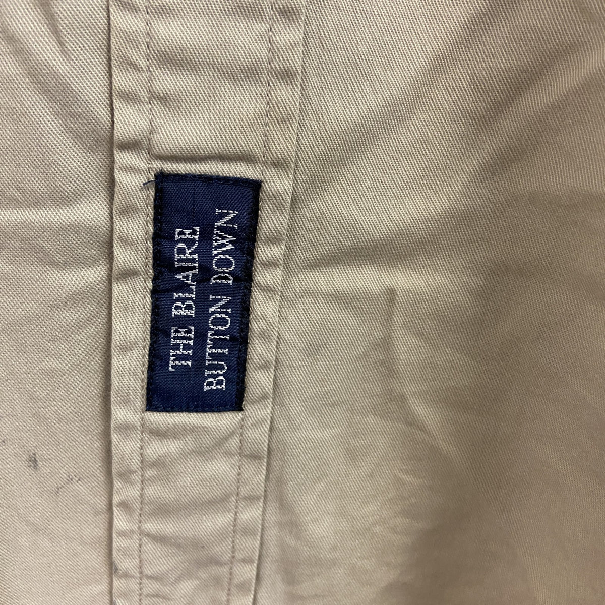 Ralph Lauren　ラルフローレン　長袖ボタンダウンシャツ　ベージュ　Mサイズ メンズ コットン 古着