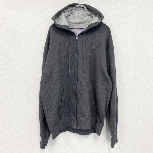 champion　チャンピオン　スウェットパーカー/フーディー　グレー　Lサイズ