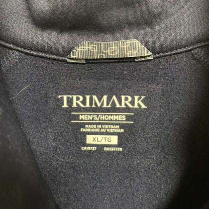 古着 used　TRIMARK　長袖刺繍トラックジャケット　ジャージ　鳥　アニマル　ネイビー　ビッグシルエット　XLサイズ