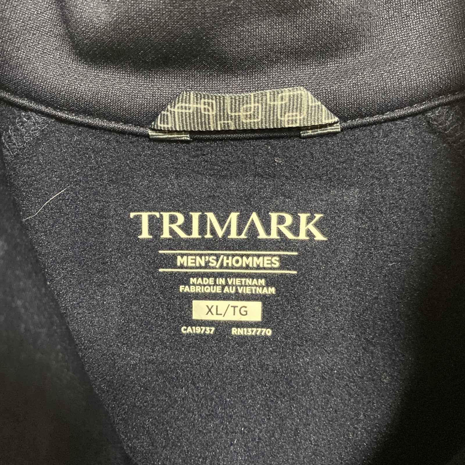TRIMARK　長袖刺繍トラックジャケット　ジャージ　鳥　アニマル　ネイビー　紺　ビッグシルエット　XLサイズ　古着