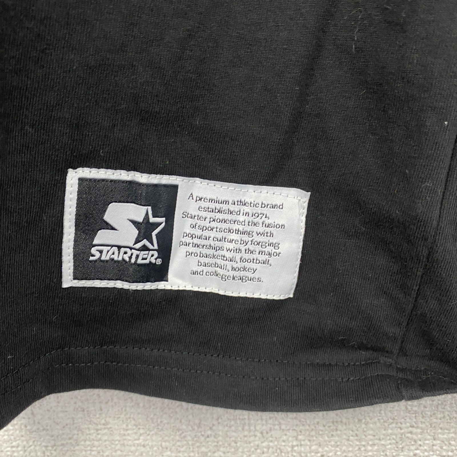 STARTER　スターター　半袖プリントTシャツ　黒　ブラック　Mサイズ　古着