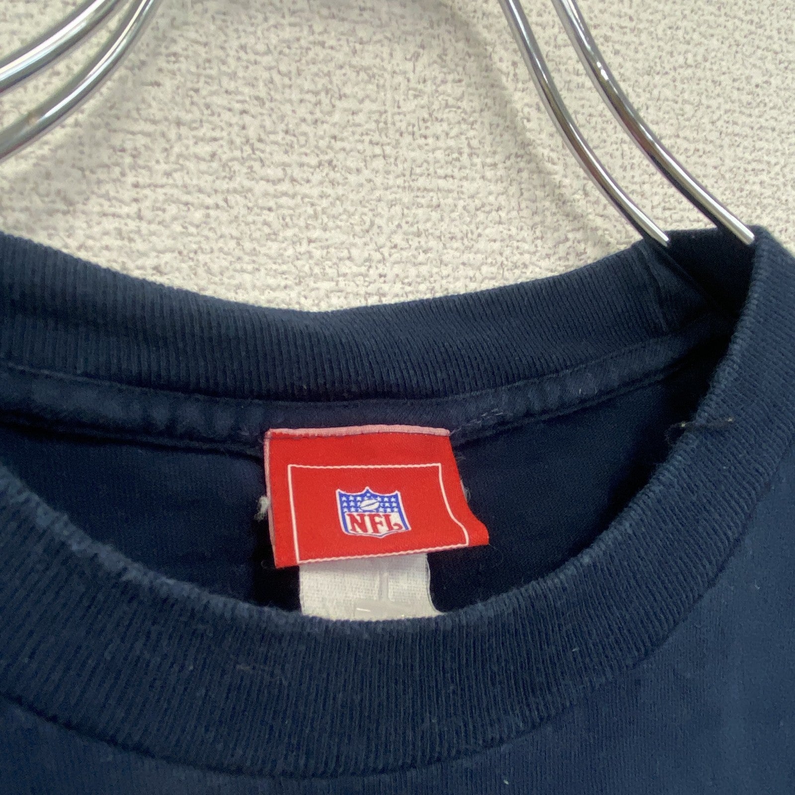 NFL　半袖プリントTシャツ　アメリカンフットボール　紺　ネイビー　　古着