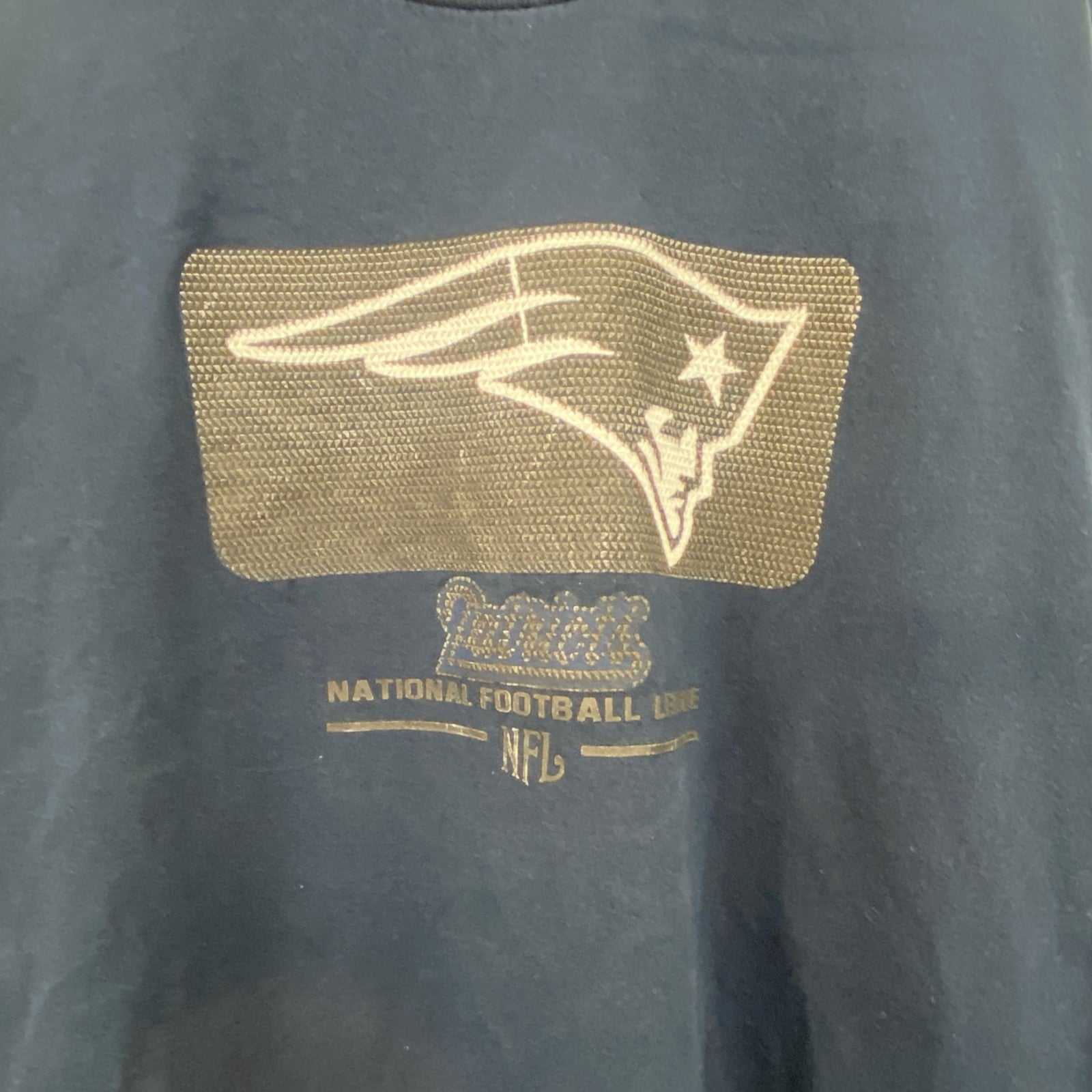 NFL　半袖プリントTシャツ　アメリカンフットボール　紺　ネイビー　　古着