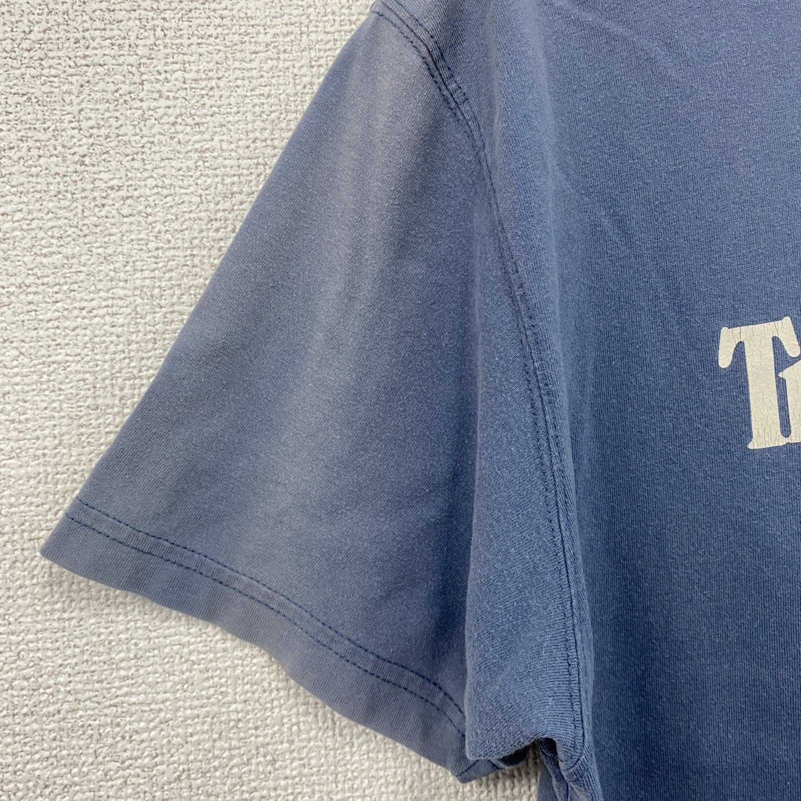 古着 used　00s　Timberland　ティンバーランド　半袖プリントTシャツ　フェード　紺　ネイビー　Lサイズ