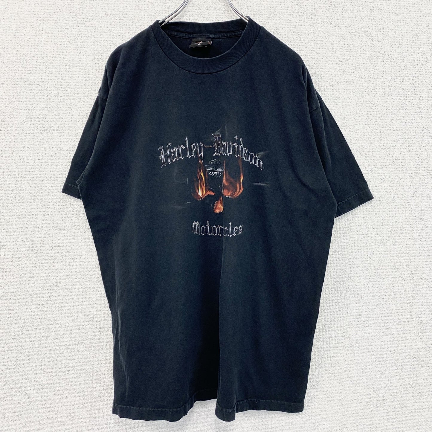 00s　HARLEY DAVIDSON　ハーレーダビッドソン　半袖プリントTシャツ　黒　ブラック　ヴィンテージ　XLサイズ