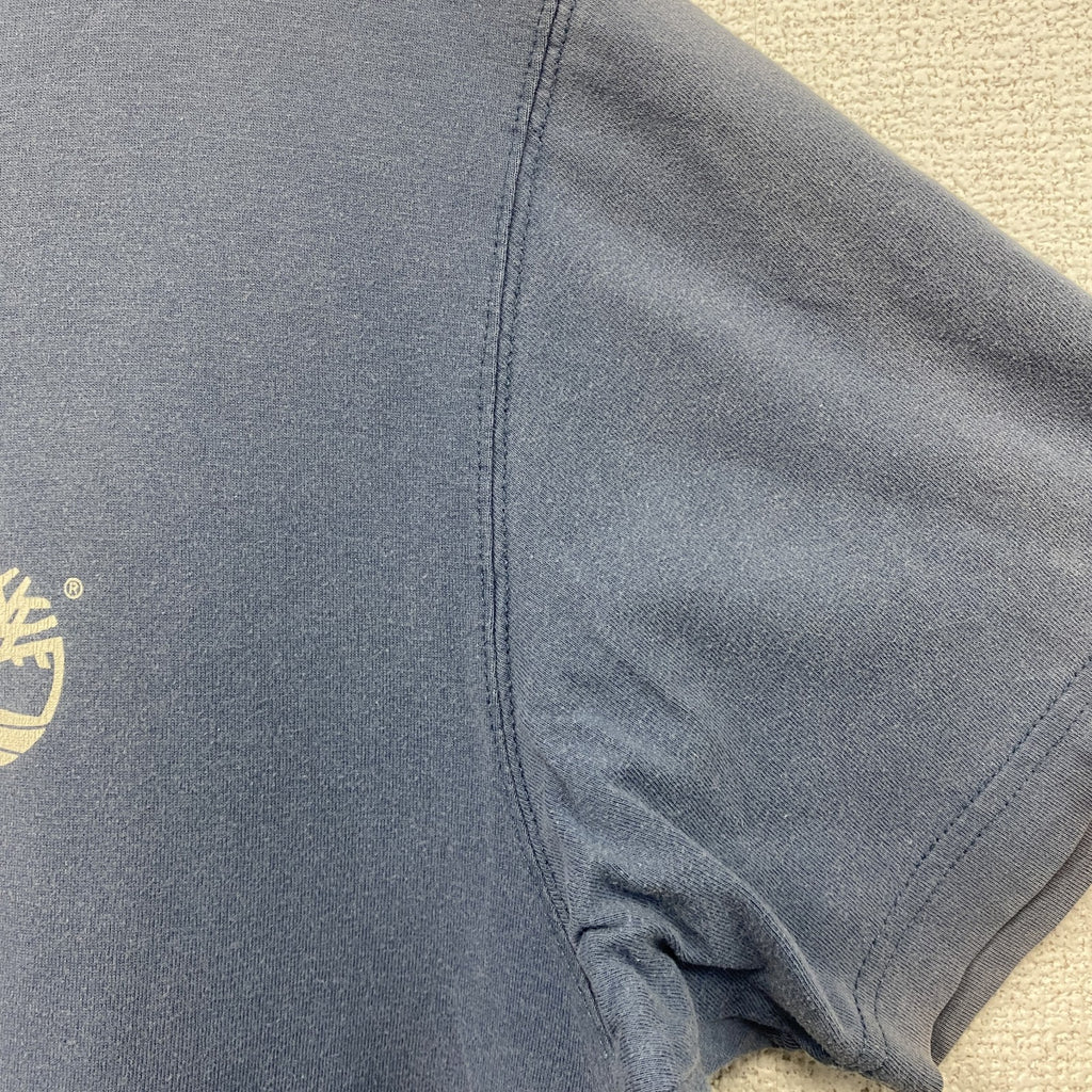 古着 used　00s　Timberland　ティンバーランド　半袖プリントTシャツ　フェード　紺　ネイビー　Lサイズ